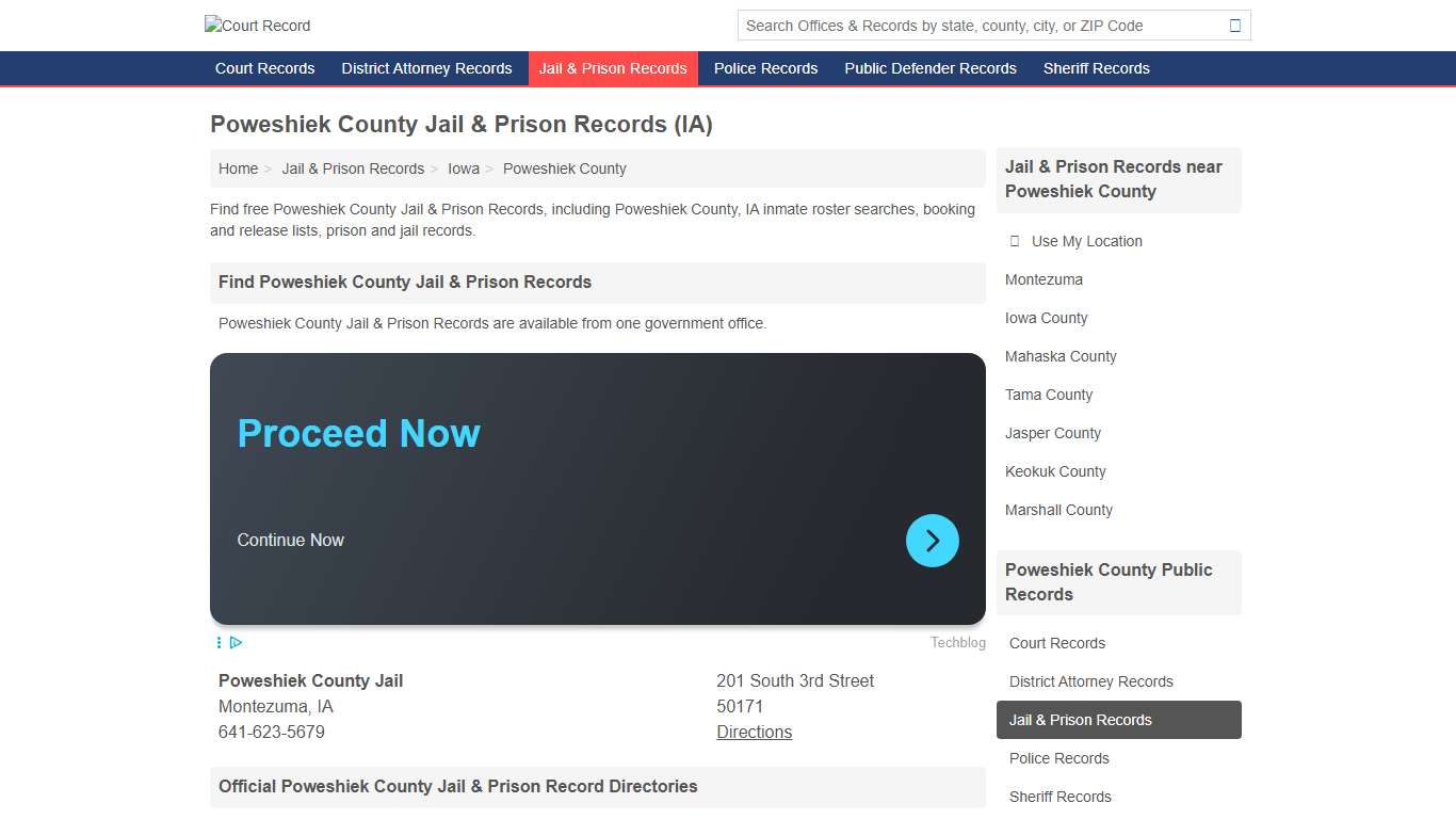 Poweshiek County Jail & Prison Records for Free (Poweshiek County, IA)
